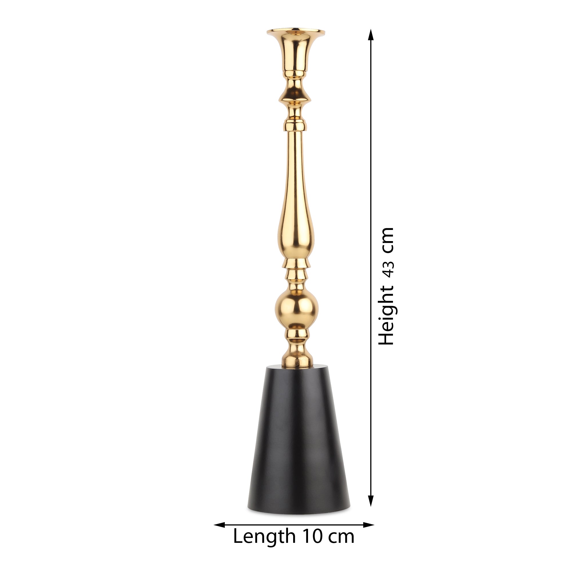 Valora Gold Candle Holder Large