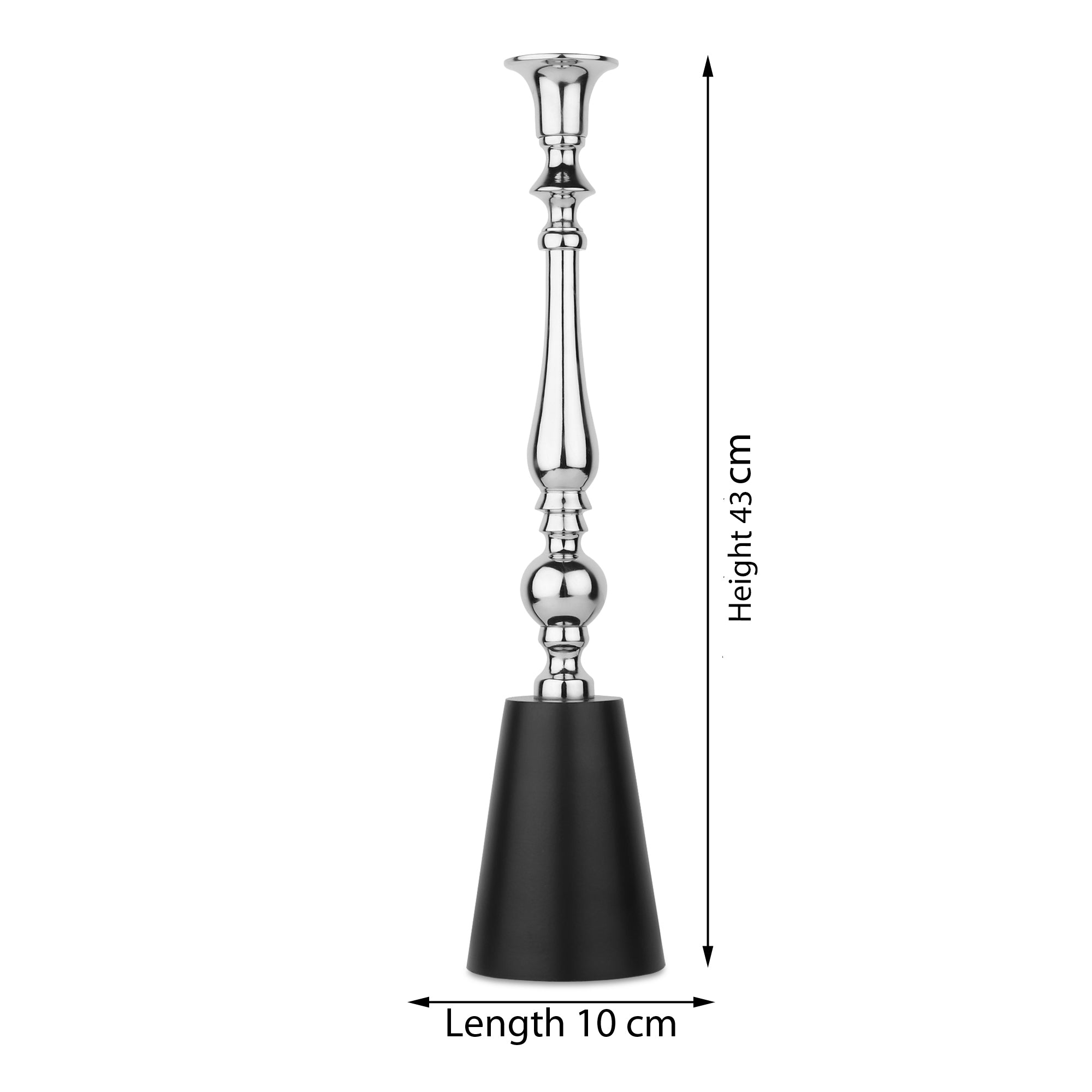 Valora Silver Candle Holder Large