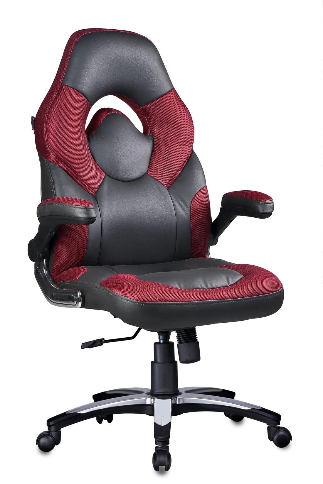 Stylish Designer chair in Black / Maroon - Ouch Cart