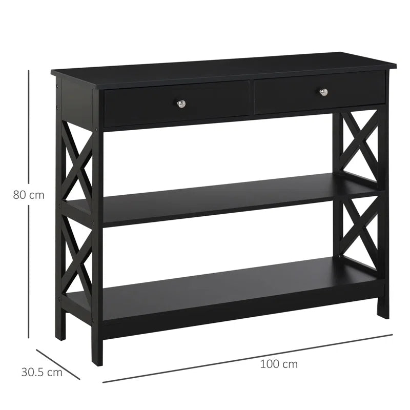 Arlo Unfinished Console Table Ouch Cart