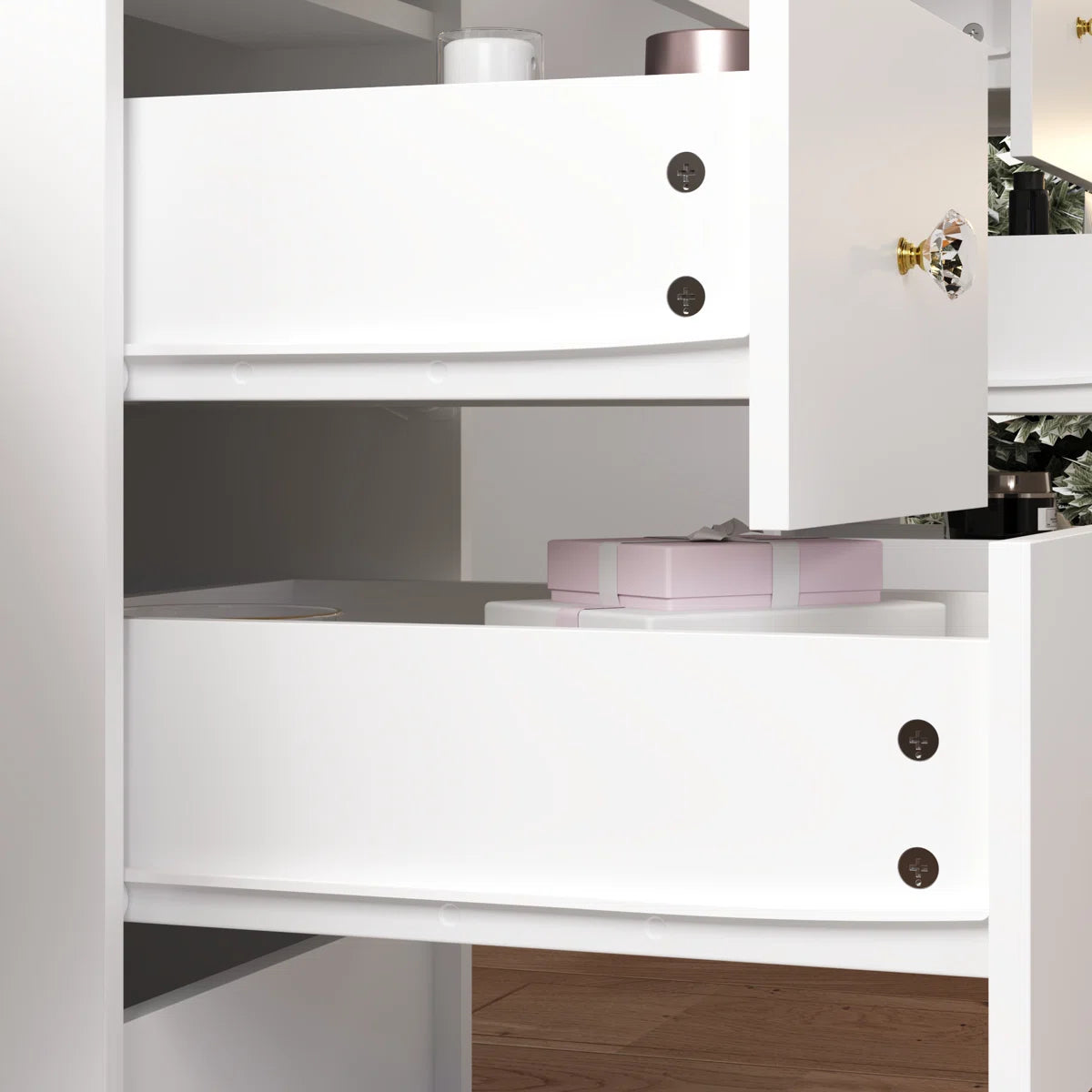 Luxury Makeup Vanity Desk with Storage