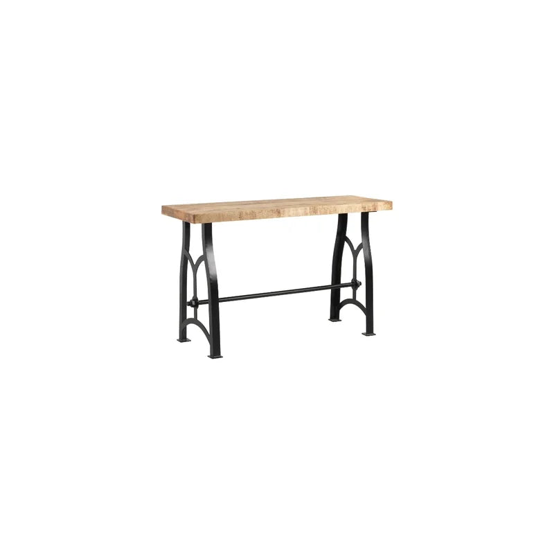 Jasiel Solid Wood Top Console Table Ouch Cart