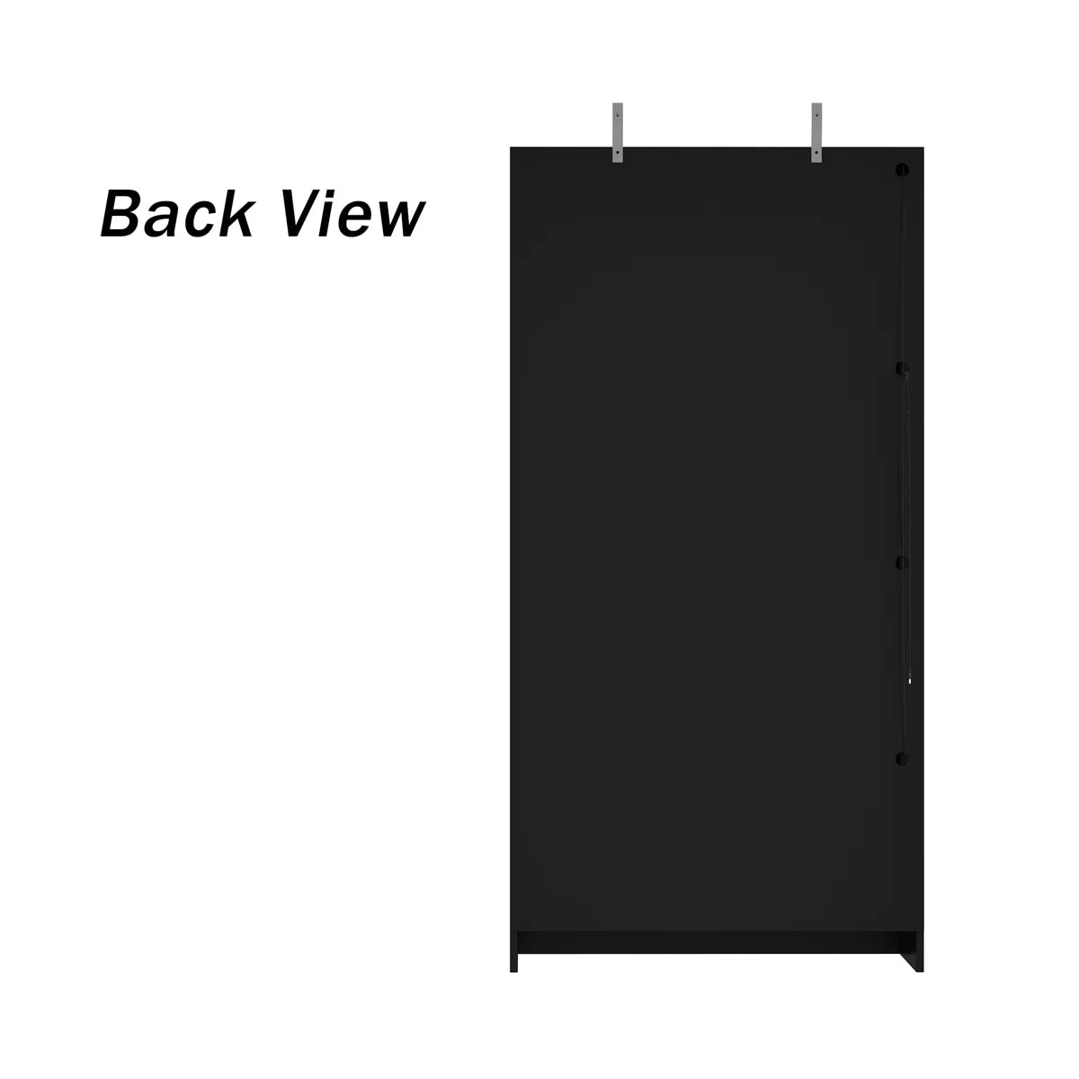 Maudena Glass Door Armoire – Elegant Wardrobe Cabinet with Built-in LED Lighting-OUCH CART | Wardrobe