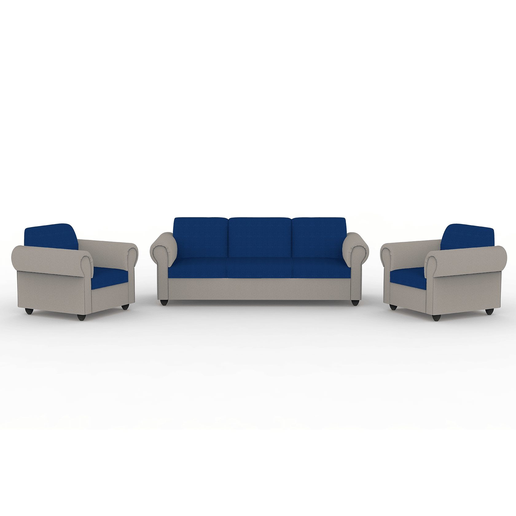Snugy PU Foam And Gaze Spring Sofa Set - Ouch Cart