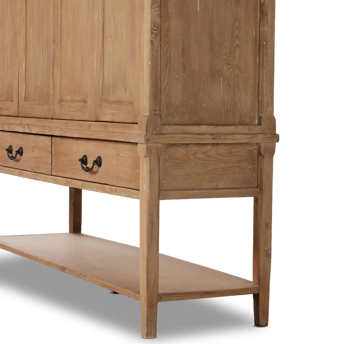 Annabel 4-Door Solid Wood Wardrobe Armoire Minimalist Stylish Storage-OUCH CART | Wardrobe