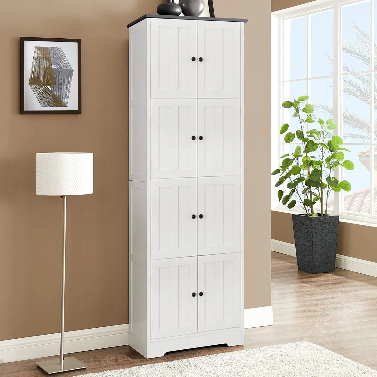 Behrett Solid Wood Armoire – Contemporary Wardrobe for Bedroom