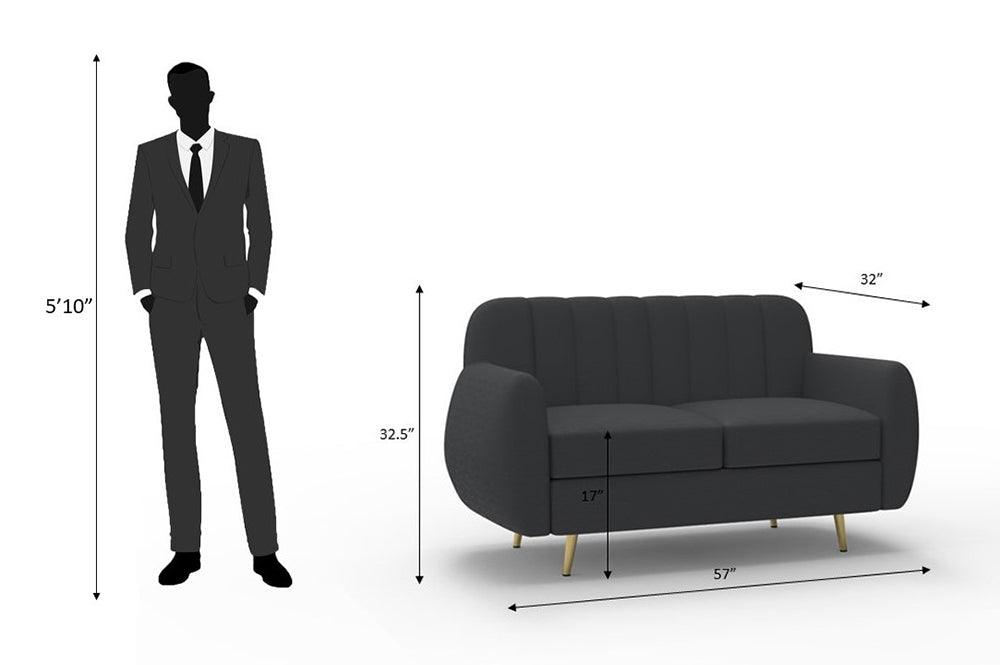 Hazy High Density Foam Sofa Set - Ouch Cart