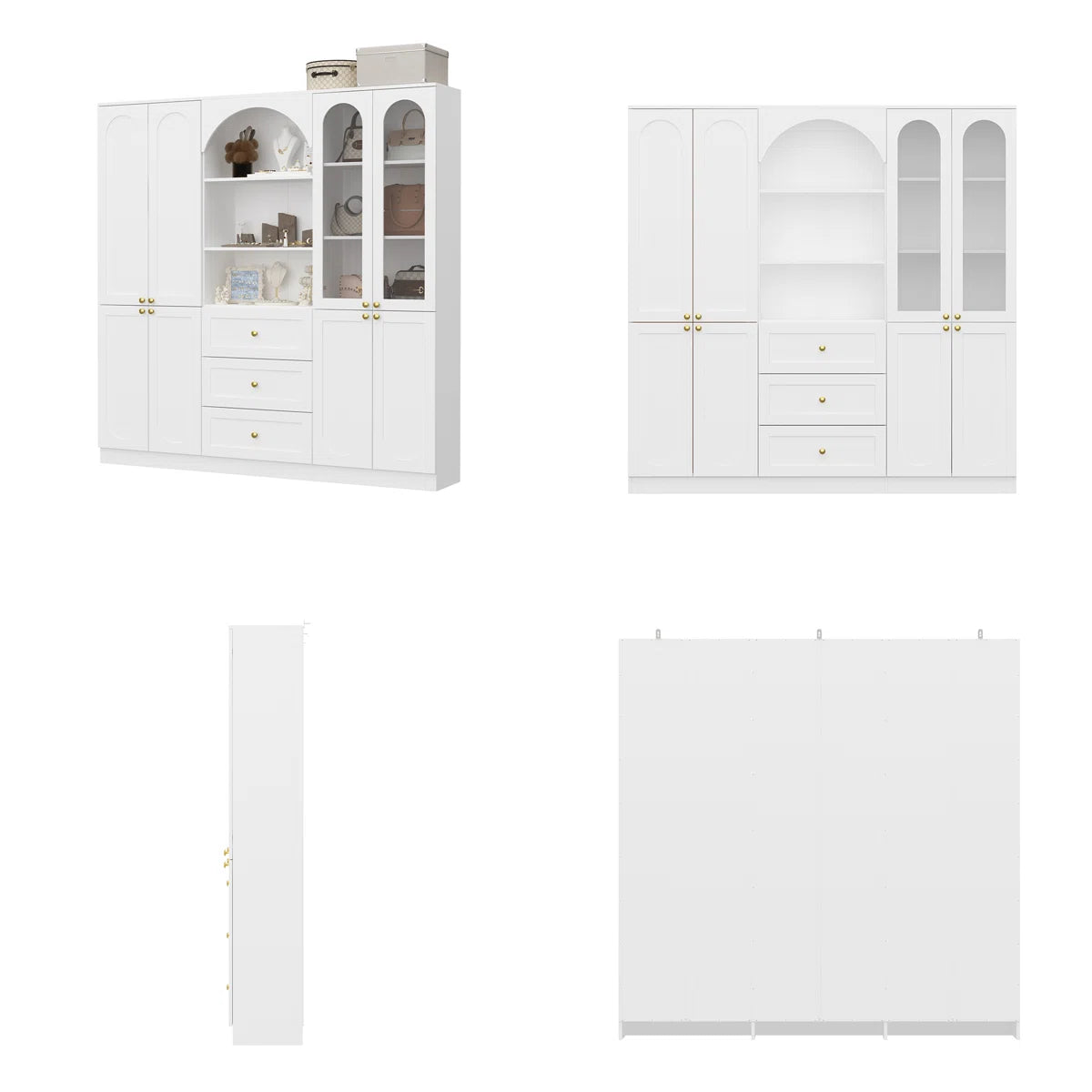 White Finish Wardrobe With Durable Storage And Elegant Design