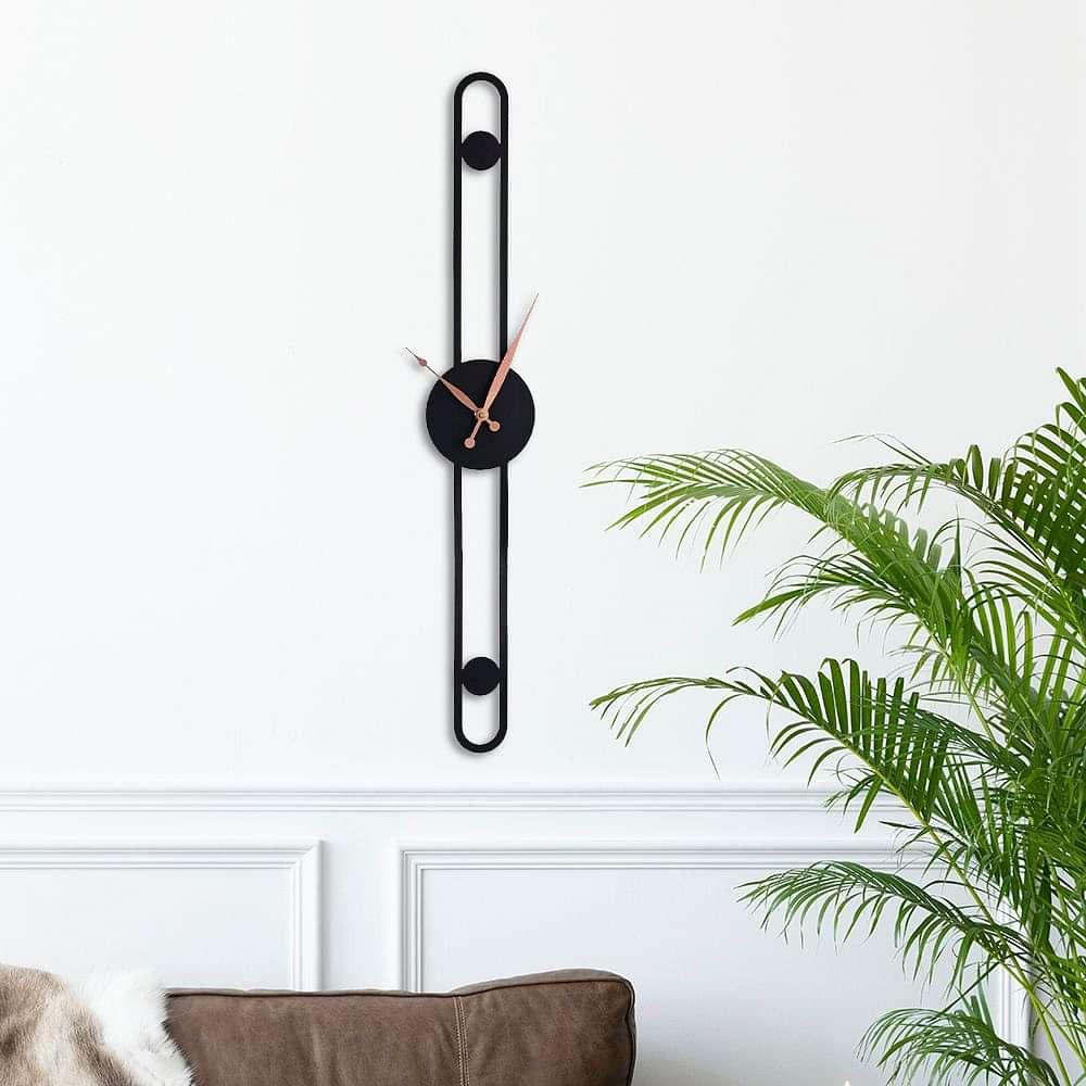 Black wall clock luxury - Ouch Cart