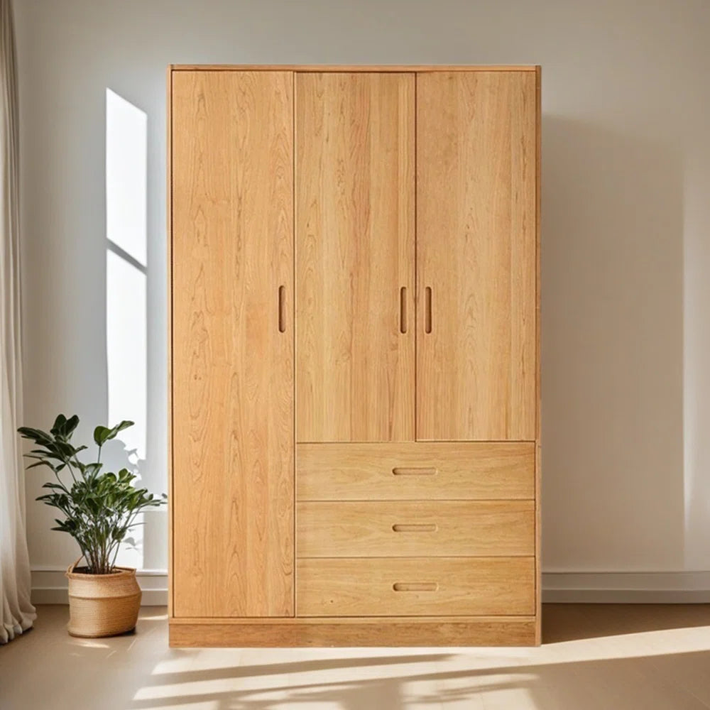Chinese style retro exquisite bedroom wardrobe