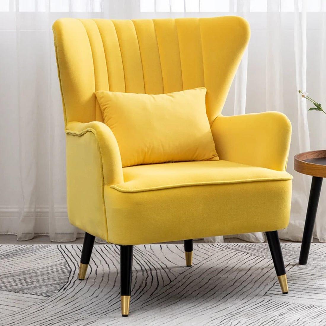 wing chair/ Arm Chair- Azriela accent/lounge chair - Ouch Cart