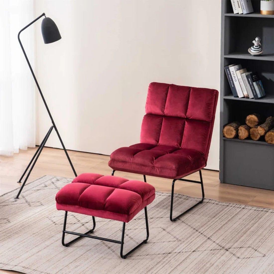 hiltonia chair with ottoman - Ouch Cart