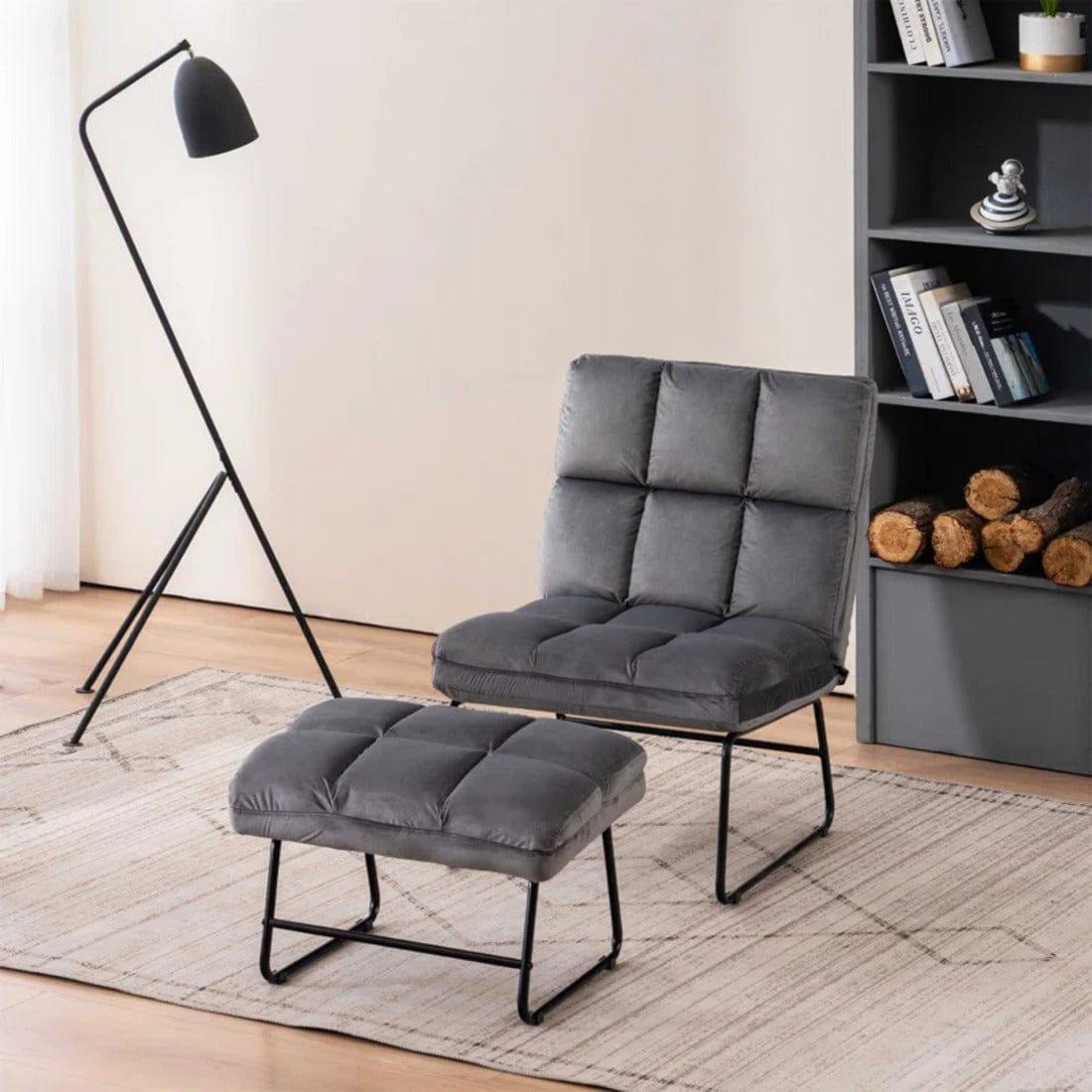 hiltonia chair with ottoman - Ouch Cart