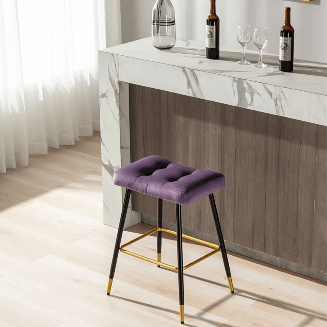 JULIO COUNTER STOOL PURPLE - Ouch Cart