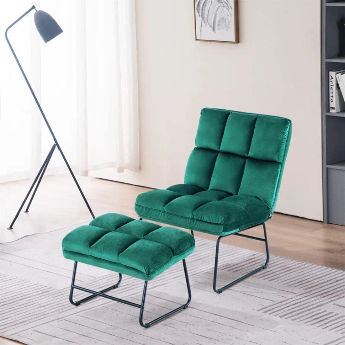 hiltonia chair with ottoman - Ouch Cart