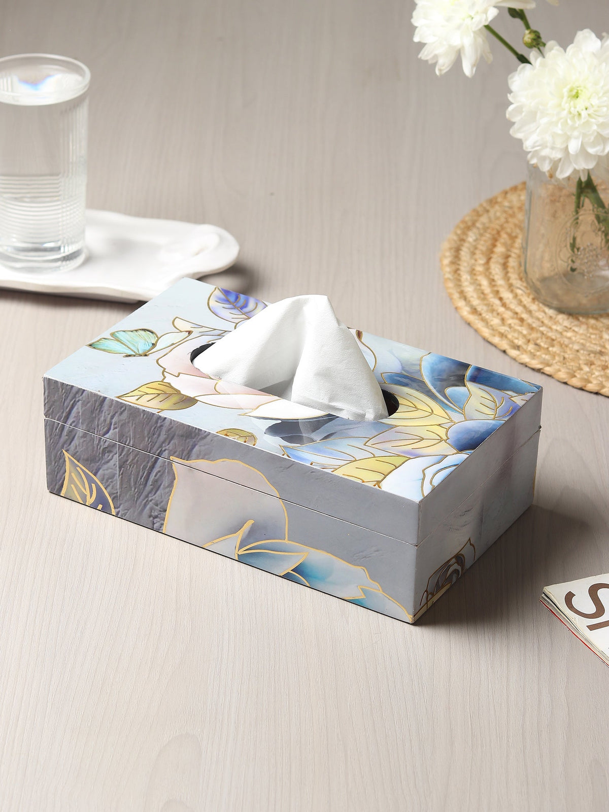 Azure Whisper Tissue Box M.M.I. OVERSEAS
