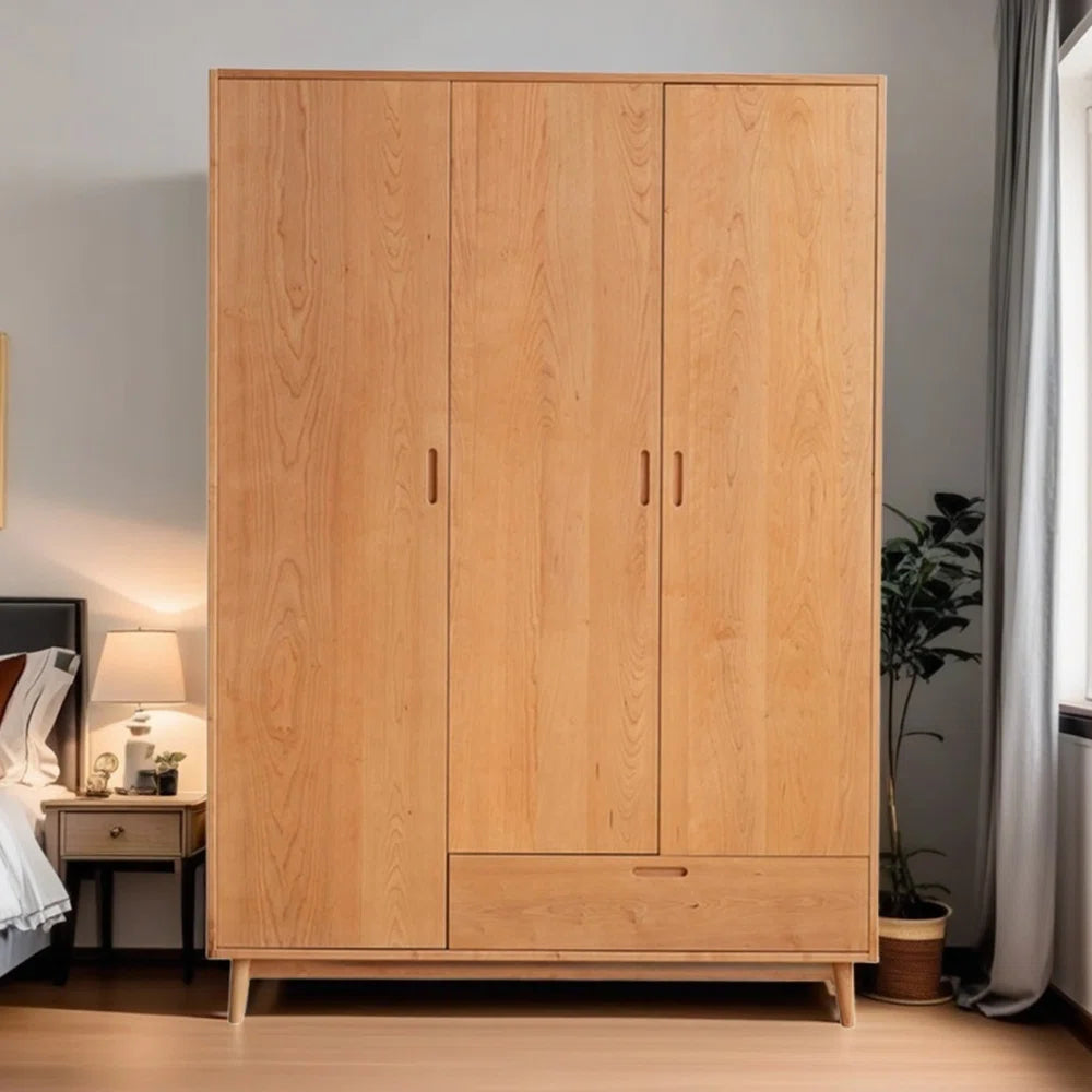 European style simple retro bedroom wardrobe