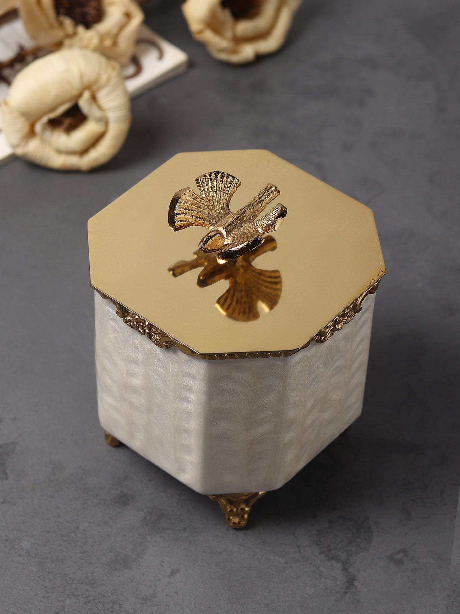 Avelion Ivory Pearl Small Storage Box