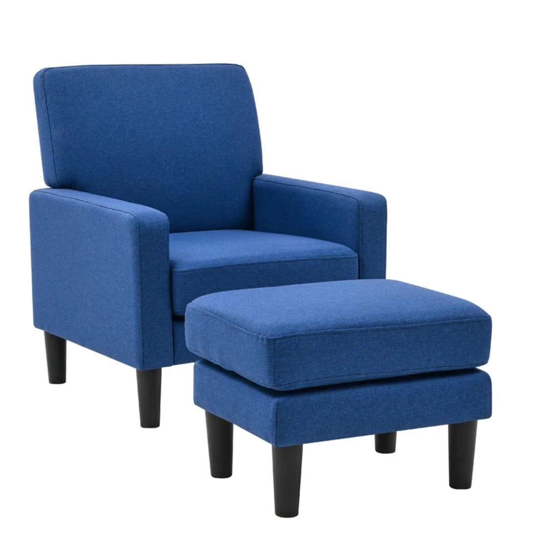 lapwai accent chair with ottoman - Ouch Cart
