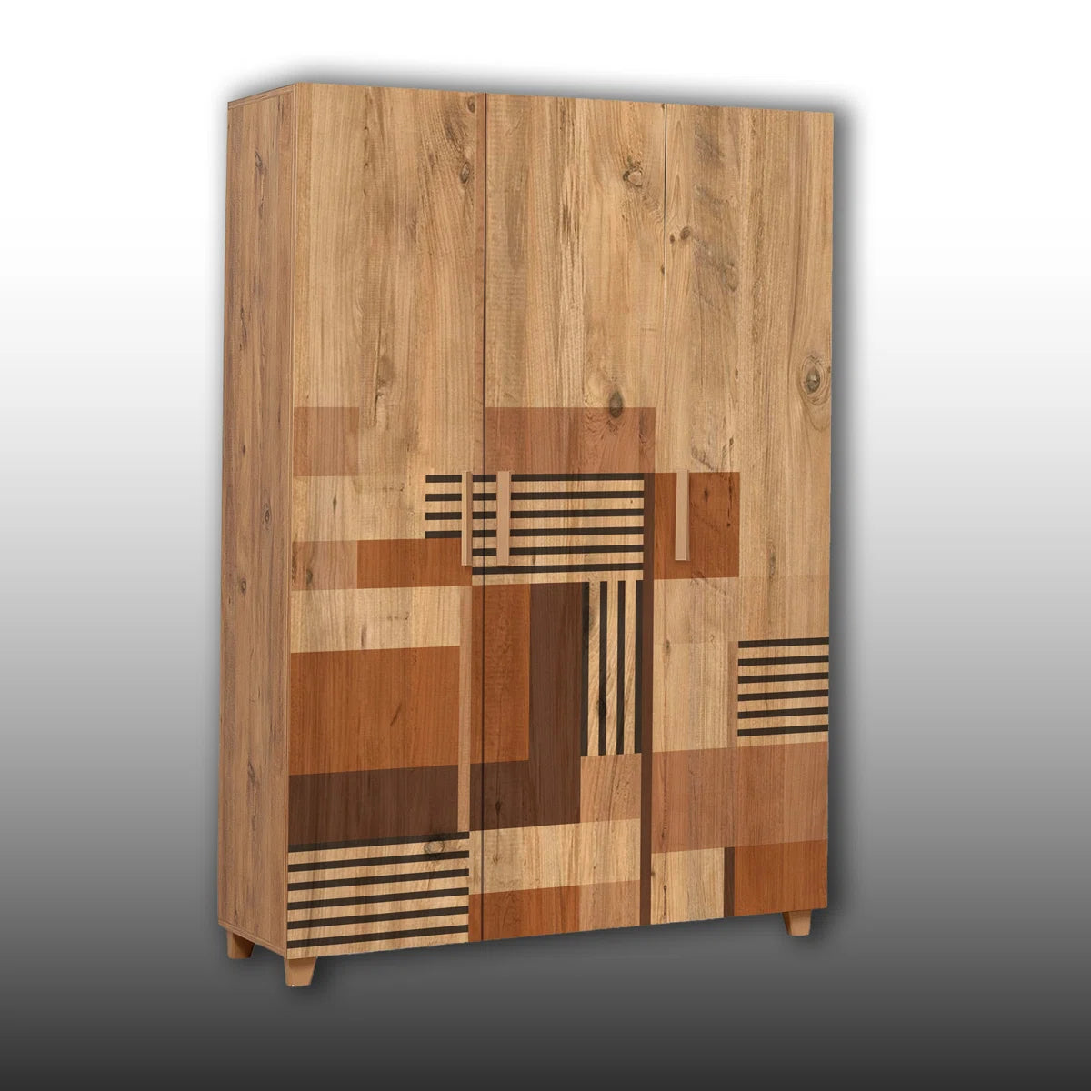 Freestanding Armoire Wardrobe With Edge Banding