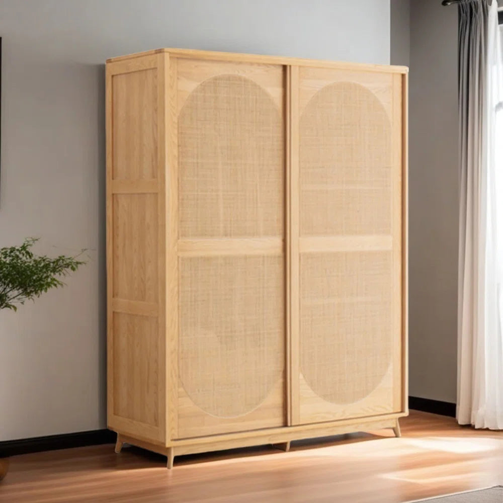 Simple European Style Wardrobe Elegant Bedroom Storage Cabinet-OUCH CART | Wardrobe