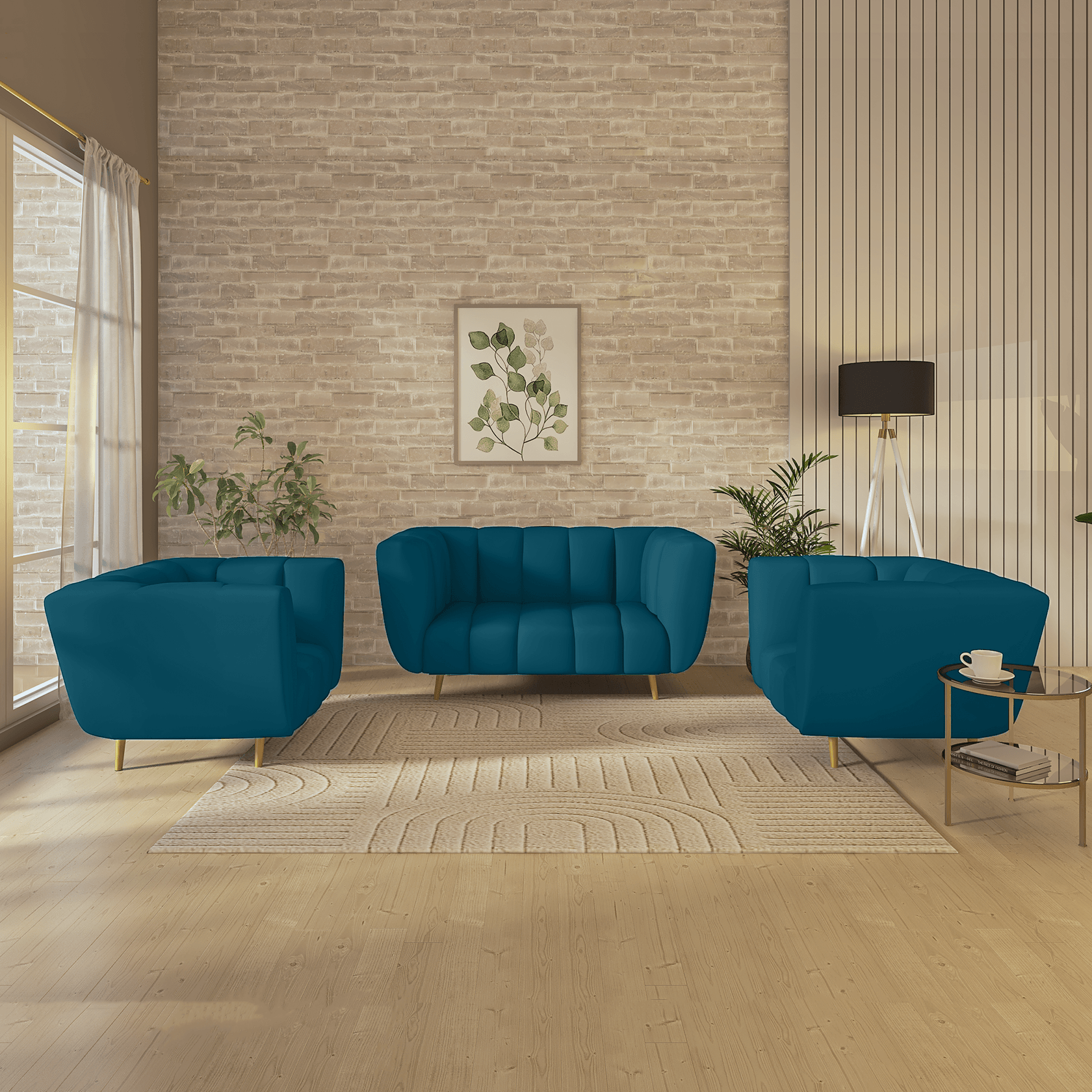 Mushy High Density Foam Sofa Set - Ouch Cart