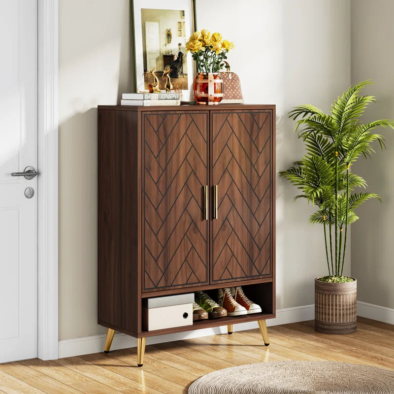 "Entryway Elegance: The Perfect Cabinet for Organization and Style"