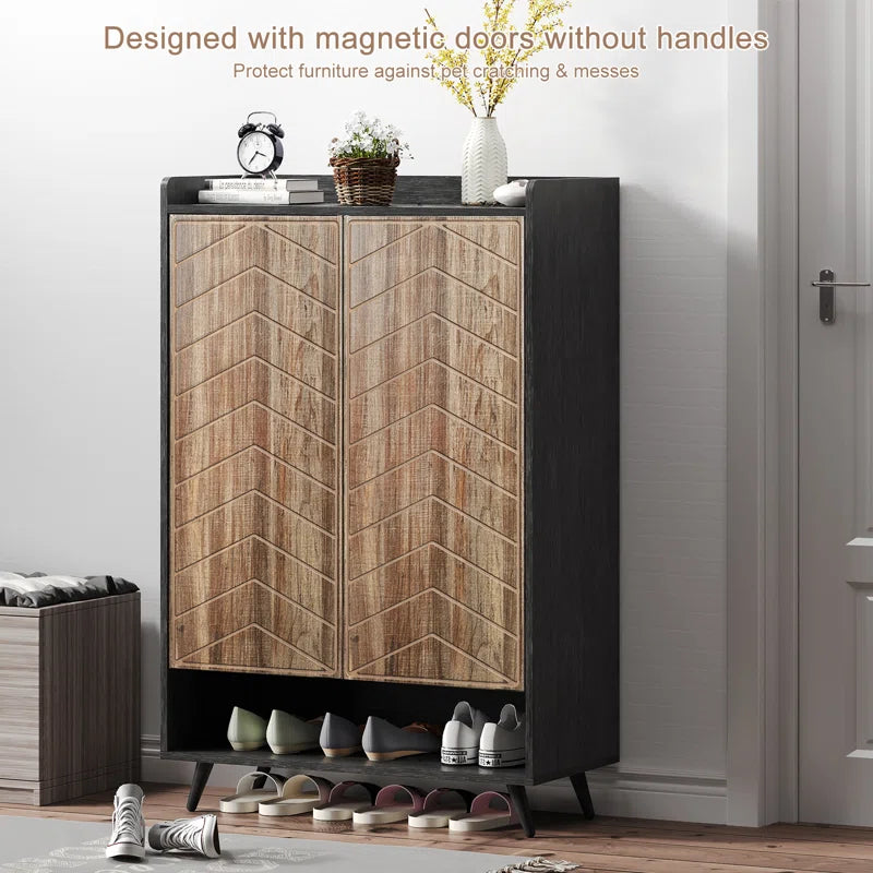 24 Pair Shoe Storage Cabinet