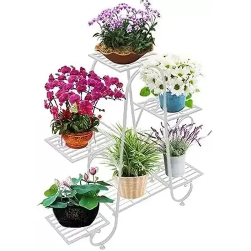 6 Tier Plant Stands for Indoors and Outdoors | Flower Pot Holder Ouch Cart