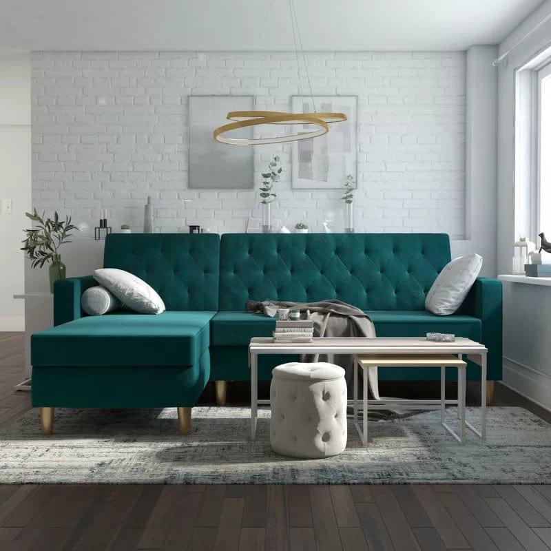 2 - Piece Corner L Shaped Sofa for Living Room - Ouch Cart