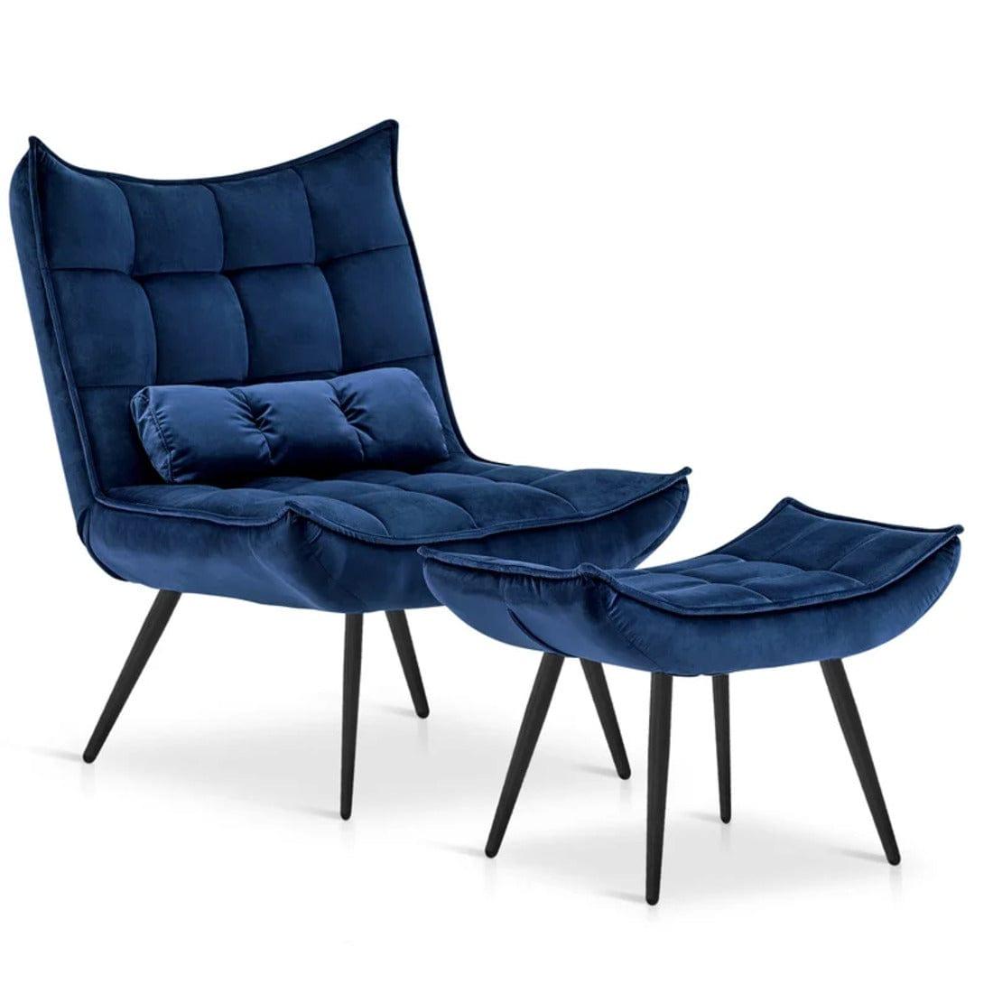 elroy accent chair with ottoman - Ouch Cart