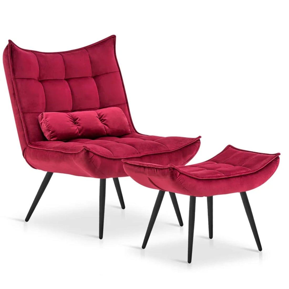 elroy accent chair with ottoman - Ouch Cart