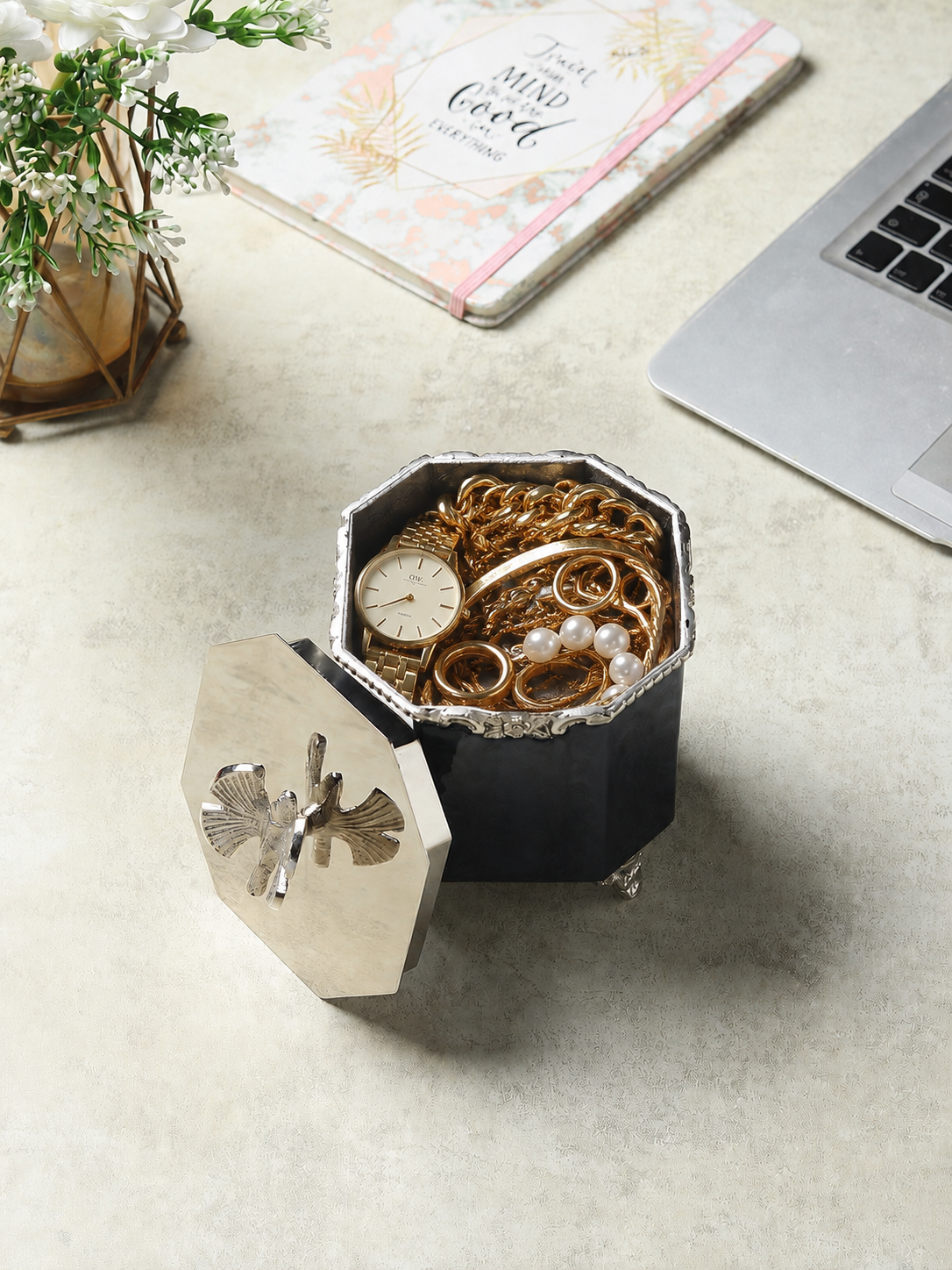 Dravelion Blue Pearl Small Storage Box - OUCHCART