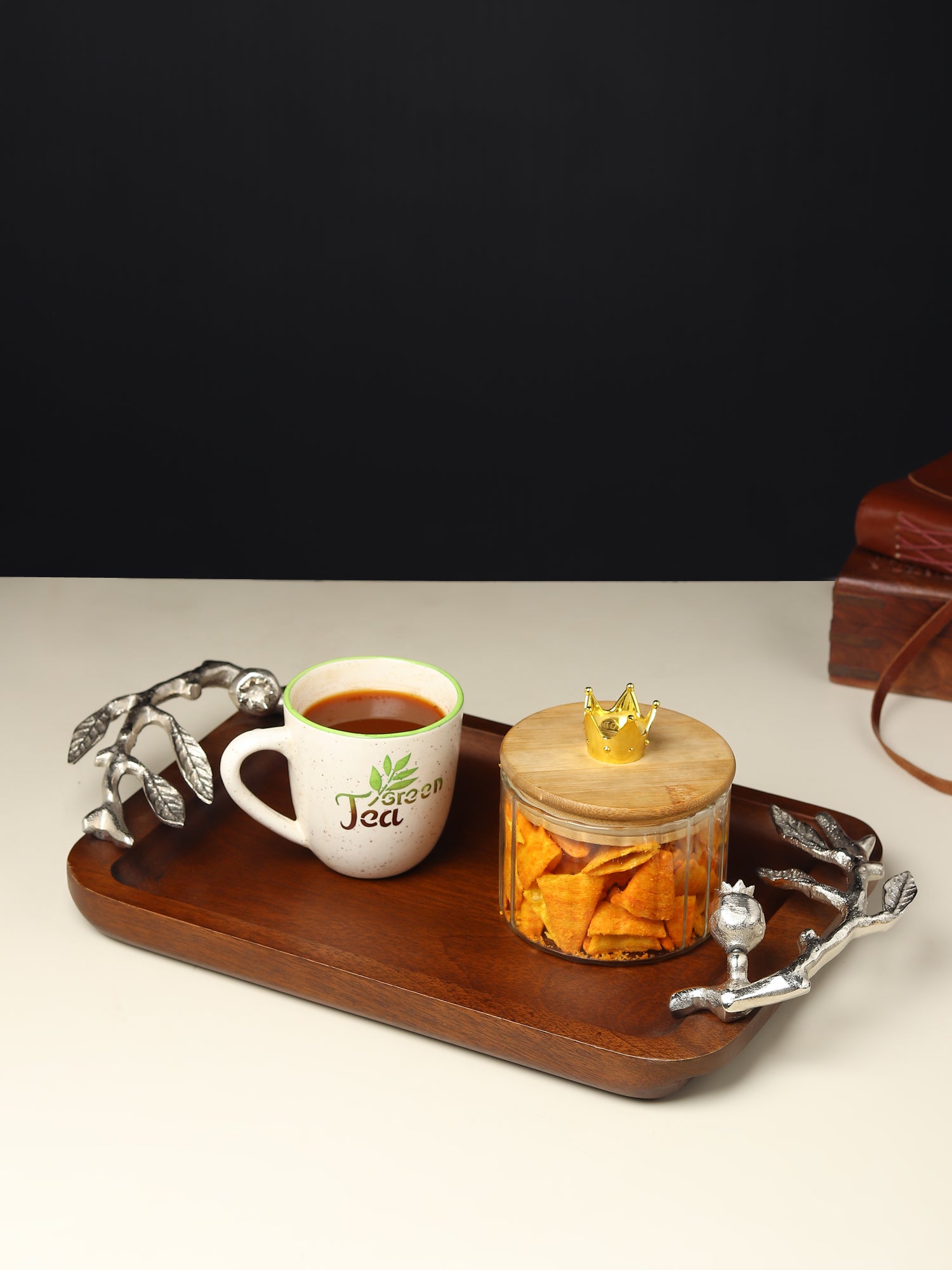 Pomegranate tray gold