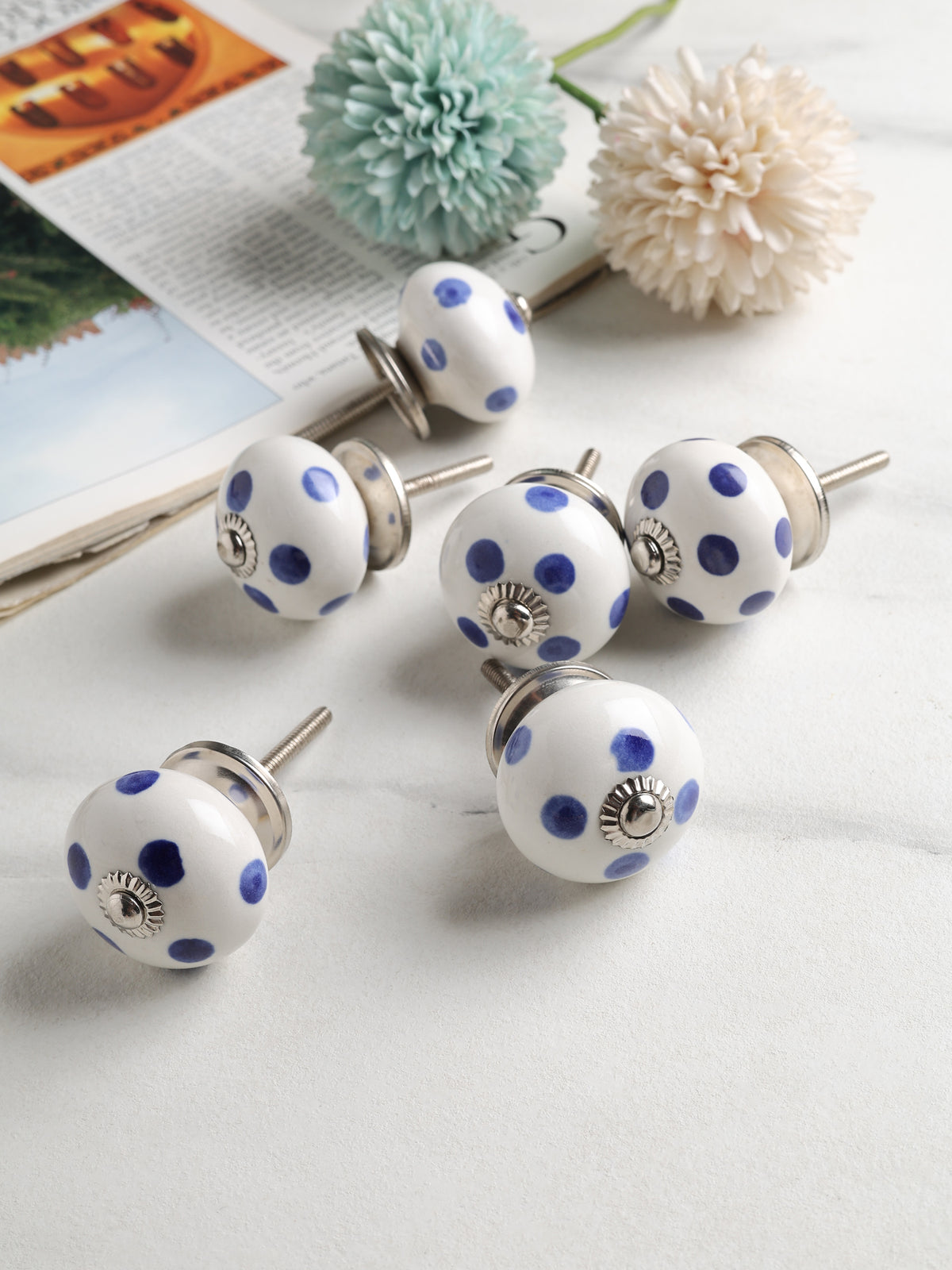 Blue Belle Knob set of 6 - Ouchcart
