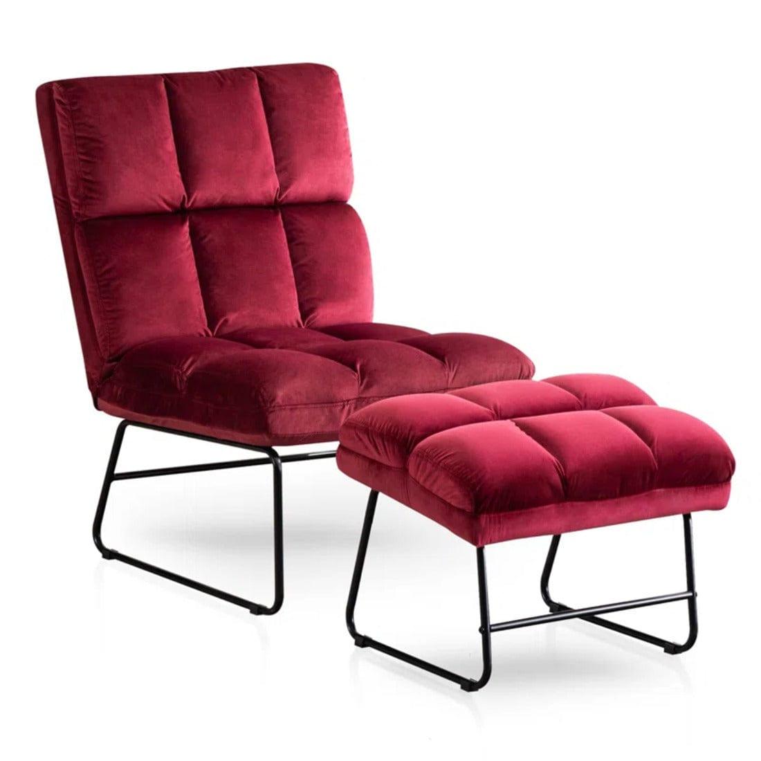 hiltonia chair with ottoman - Ouch Cart