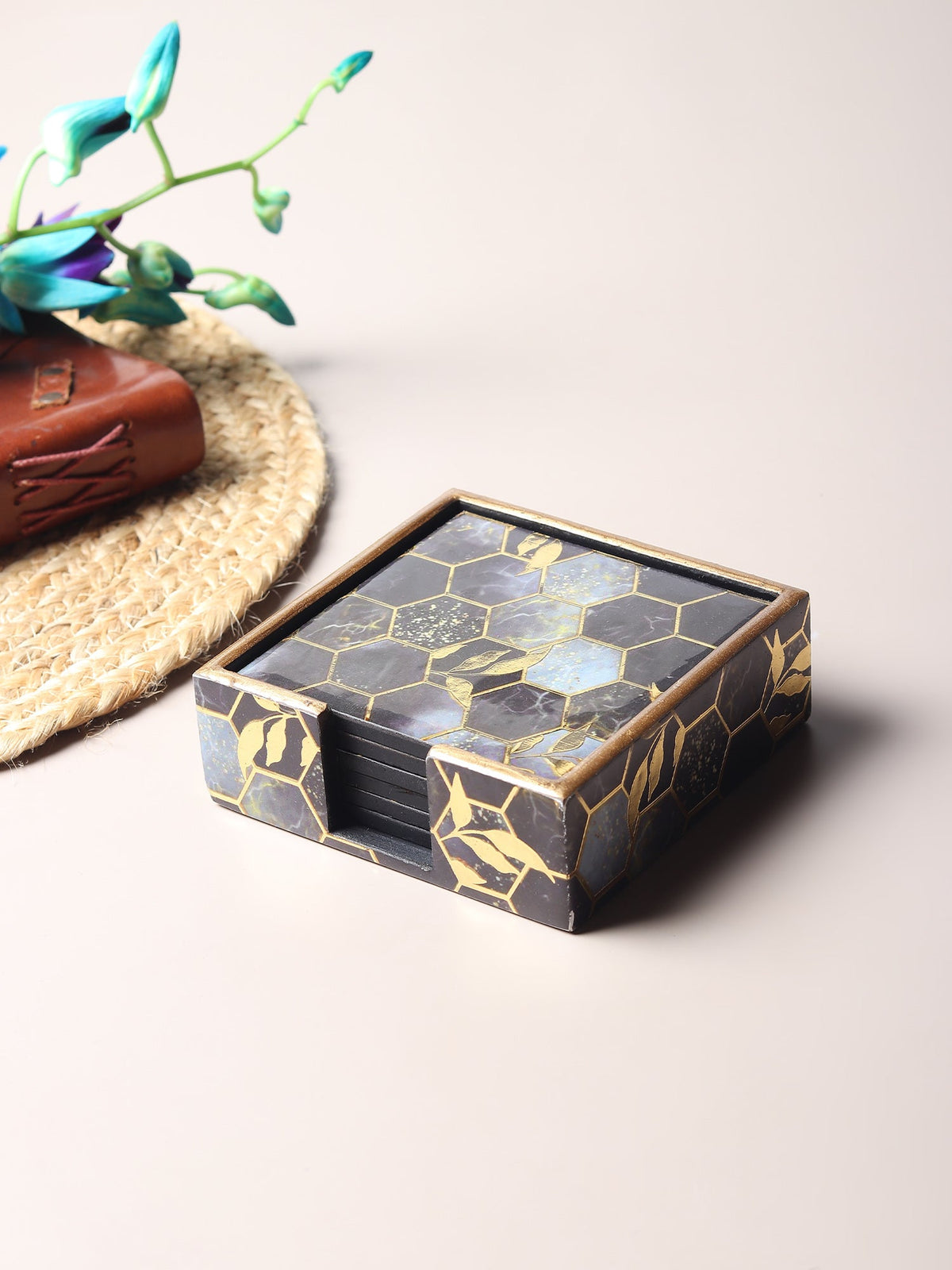 Gilded Hive Coaster Set of 4 M.M.I. OVERSEAS