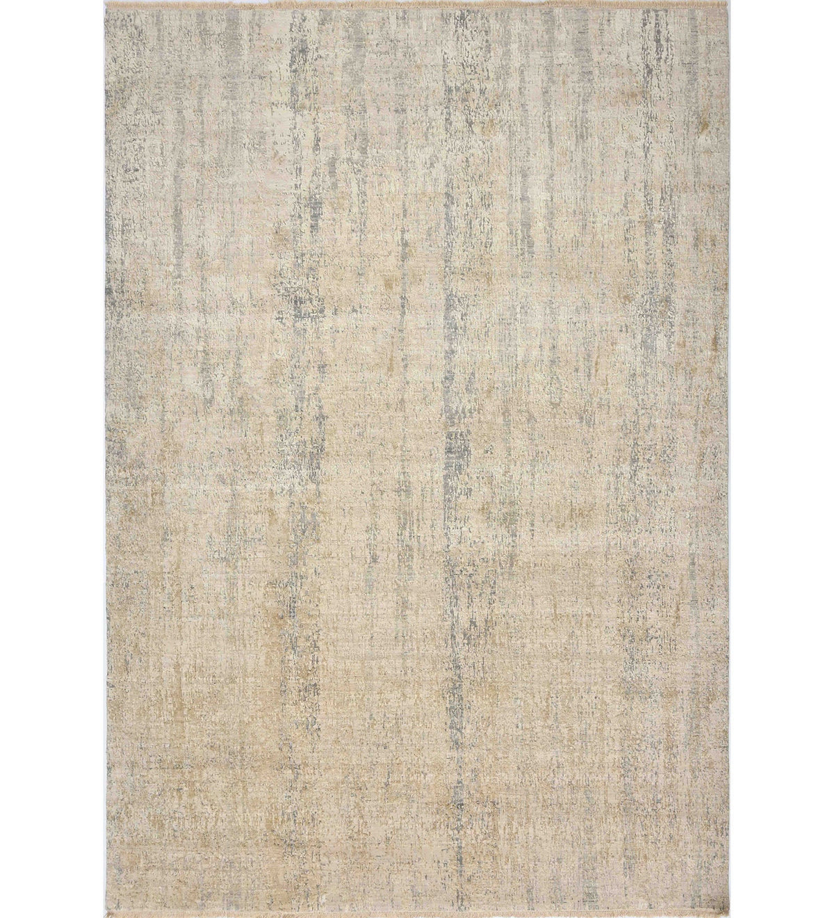 Zenith Modern Pattern Hand Knotted Rectangle Anti-Skid Designer Carpet, Prayer Rug For Office Cabins, Small Living Spaces - 4'x6' Saraswati Global