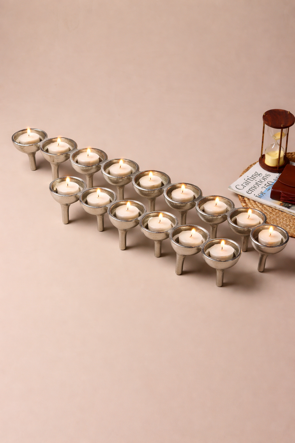 Rivera Candle & T-Light Holder – Set of 2 M.M.I. OVERSEAS
