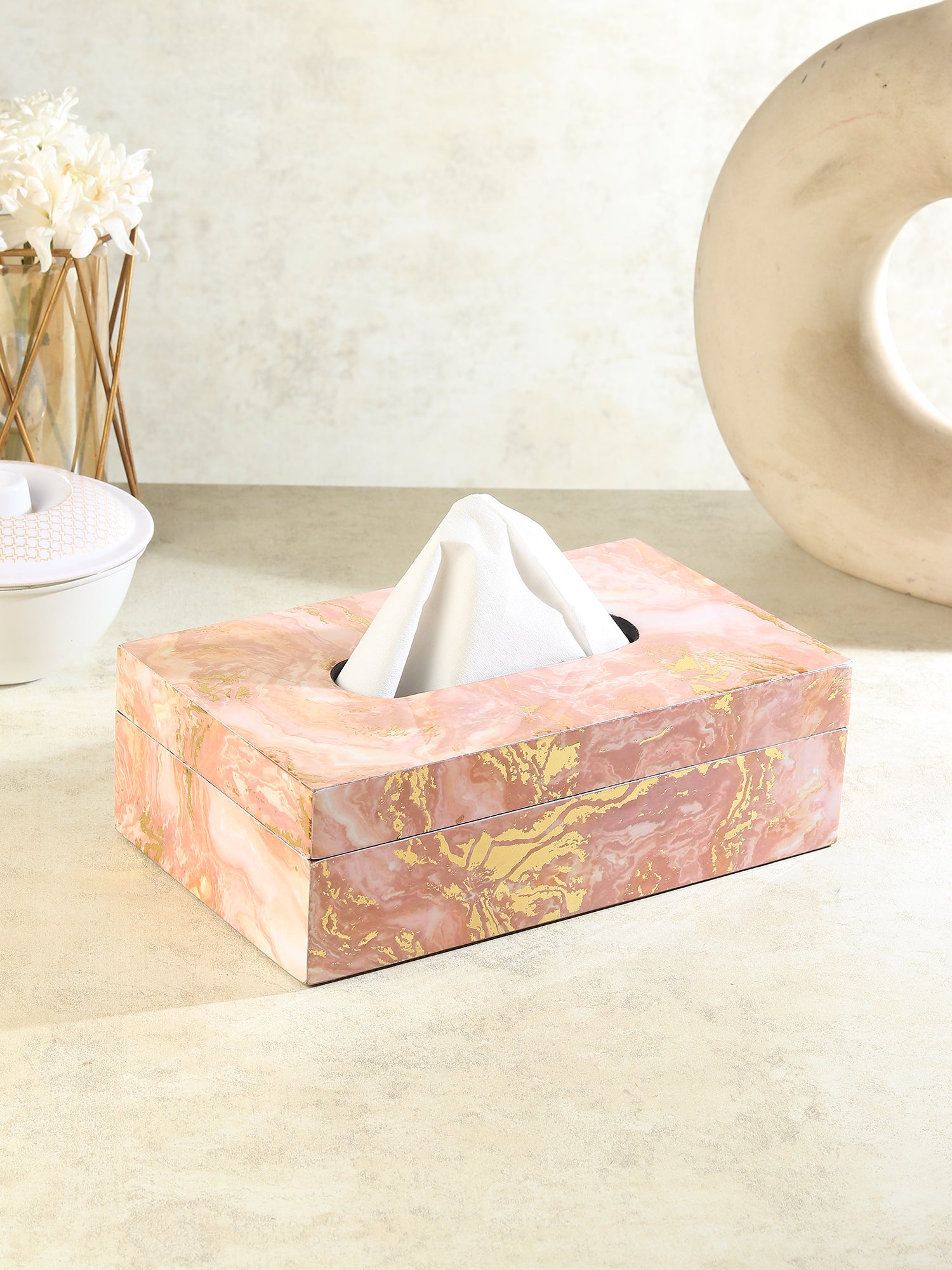 Rosa Perlino Tissue Box - Ouchcart