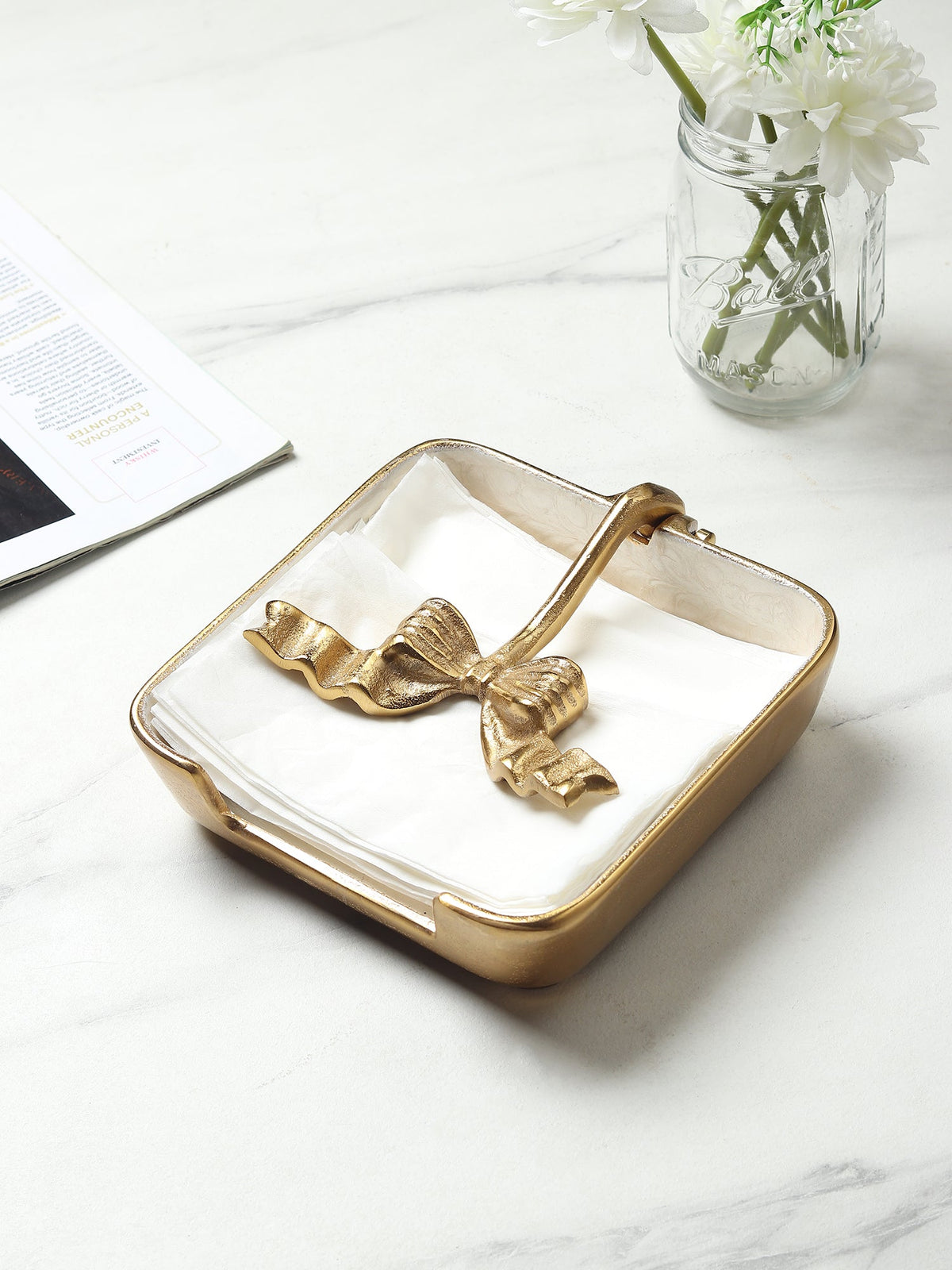 Avelion Ivory Pearl Tissue Holder M.M.I. OVERSEAS