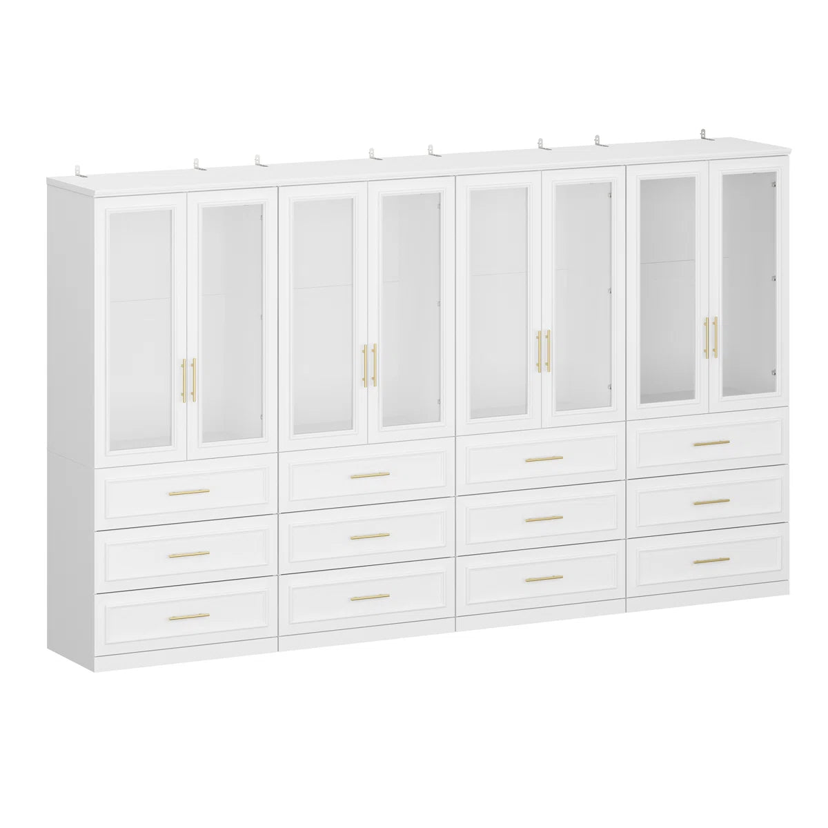 Mehruddin Armoire Large Storage Solid Wood Wardrobe for Bedroom
