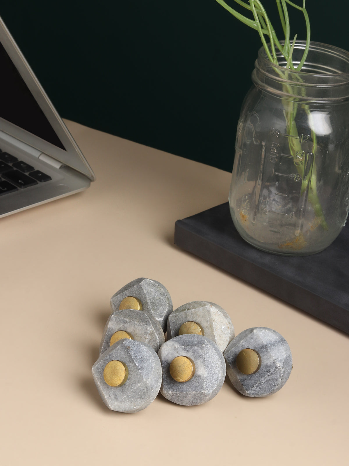 Slate Marble Knob set of 6 - OUCHCART
