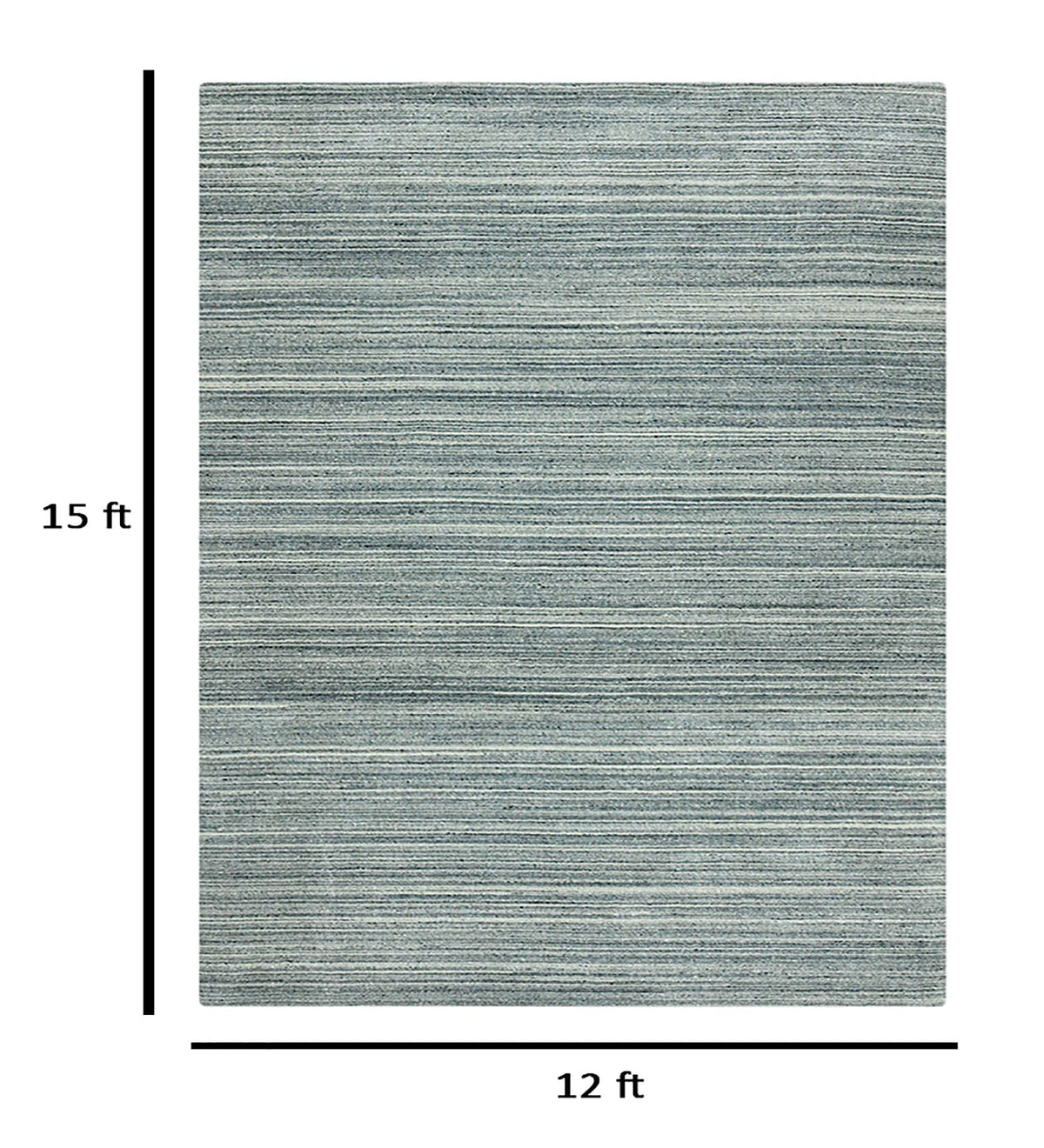 Heaven Texture Pattern Hand Woven Rectangle Anti-Skid Designer Carpet, Area Rug For Bed Room, Living Room - 12'x15' Saraswati Global