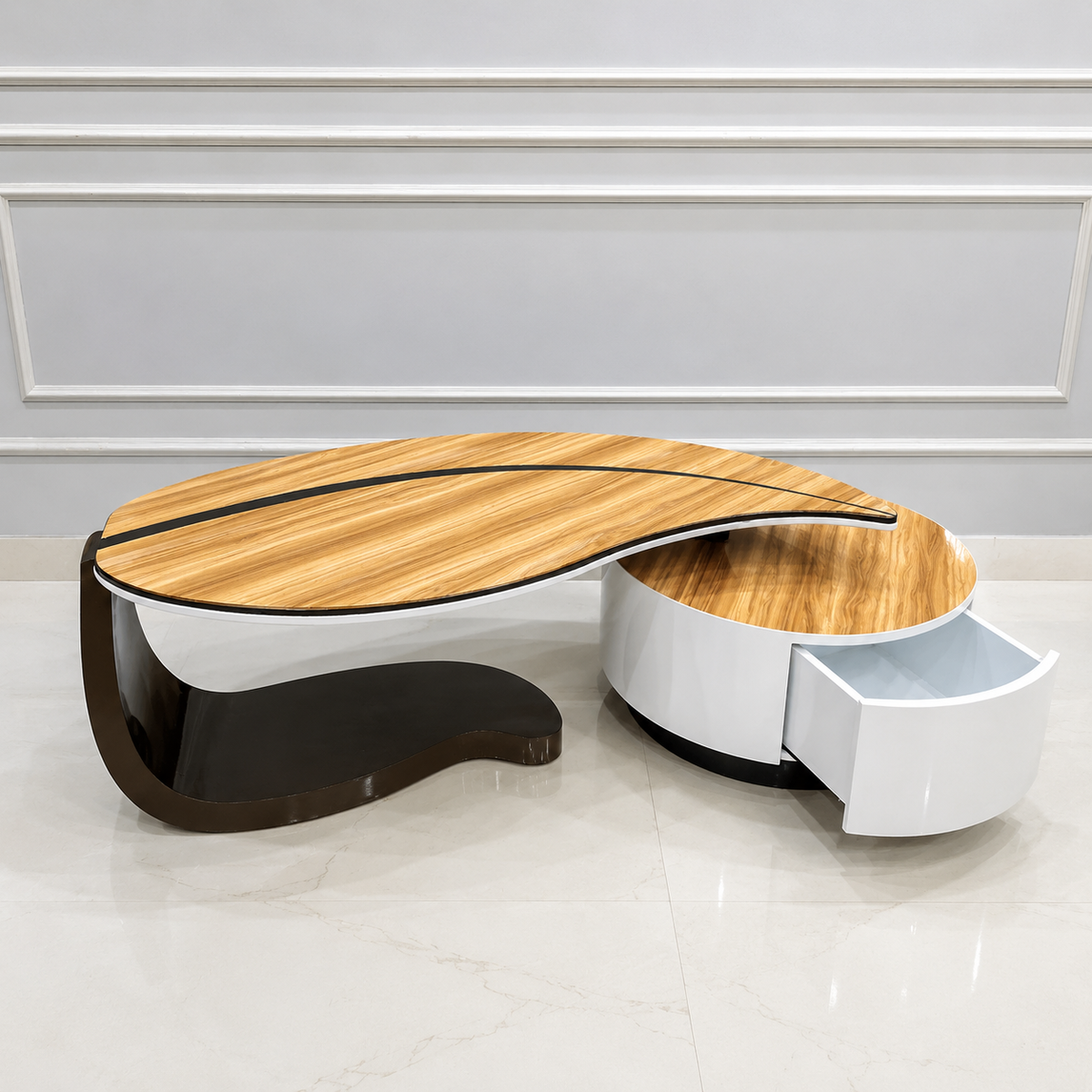 Ouch Cart Modern Designer Coffee Table with Storage Drawer Ouch Cart