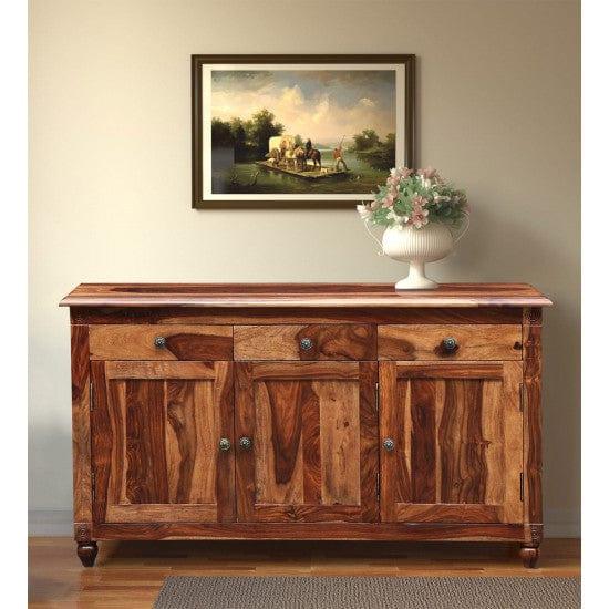 Colorado Sideboard with Three Drawer and Sideboard (Standard, Honey Finish) - Ouch Cart