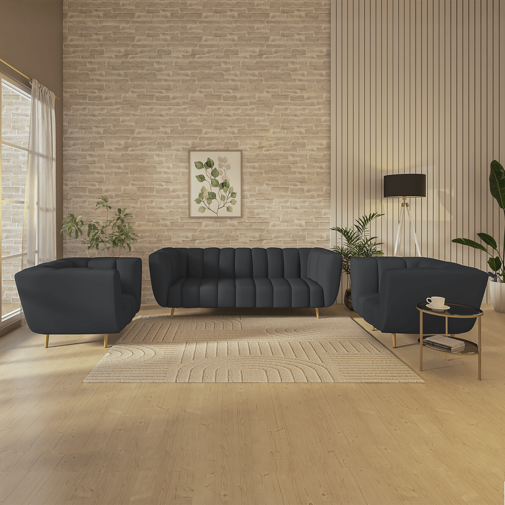 Mushy High Density Foam Sofa Set - Ouch Cart