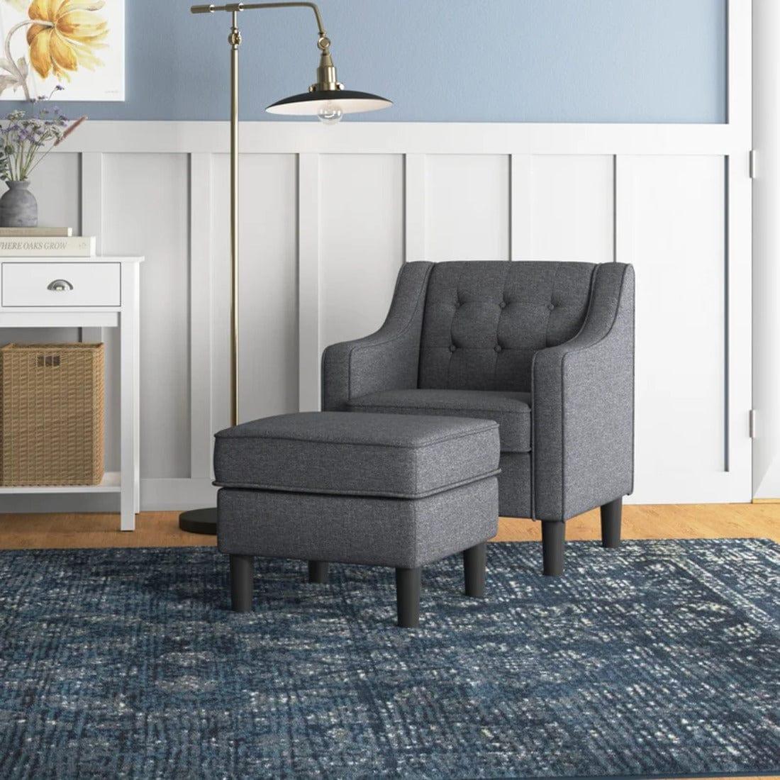 Pearson accent chair with ottoman - Ouch Cart