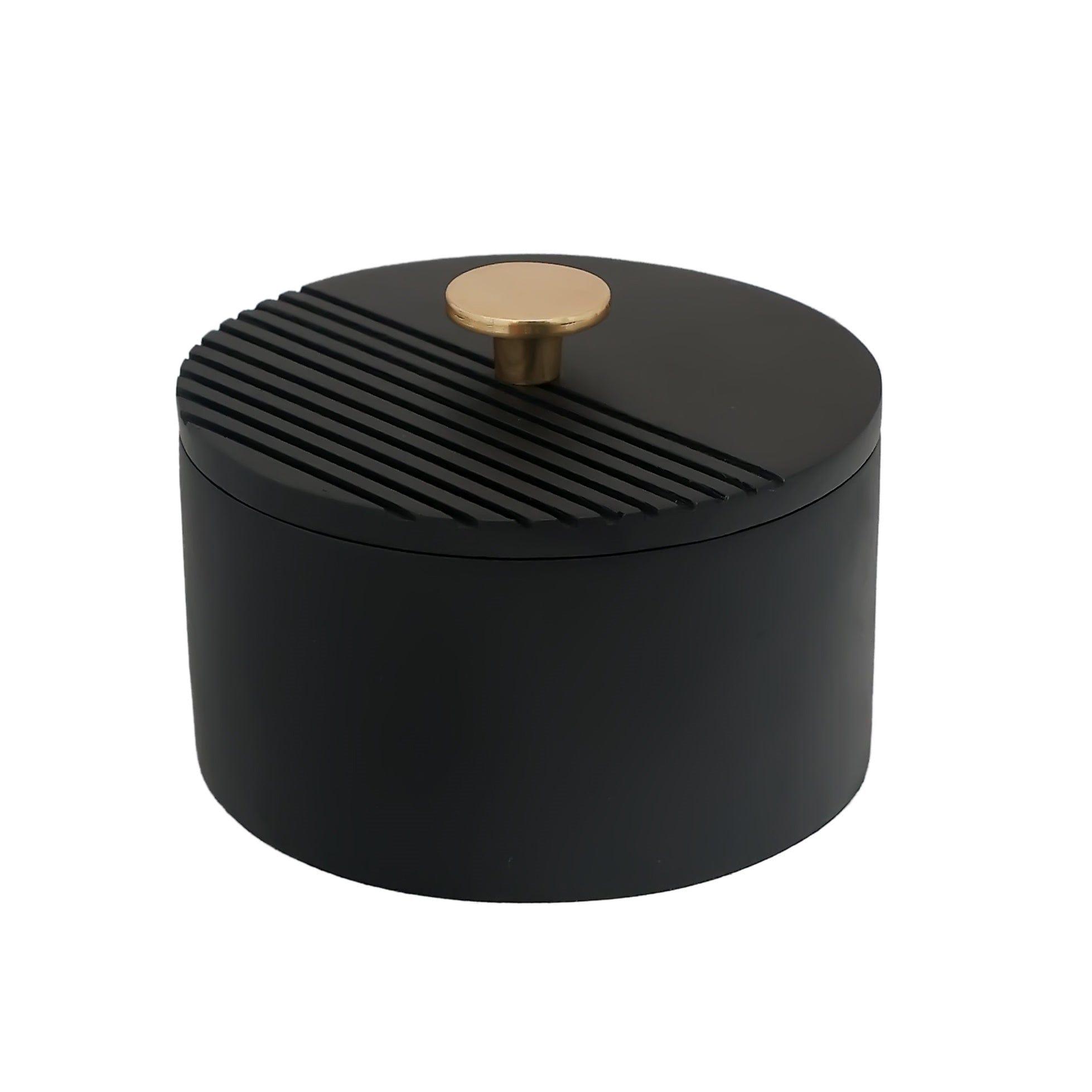 The Artisan's Stripes- Trinket Small Black Box - Ouch Cart