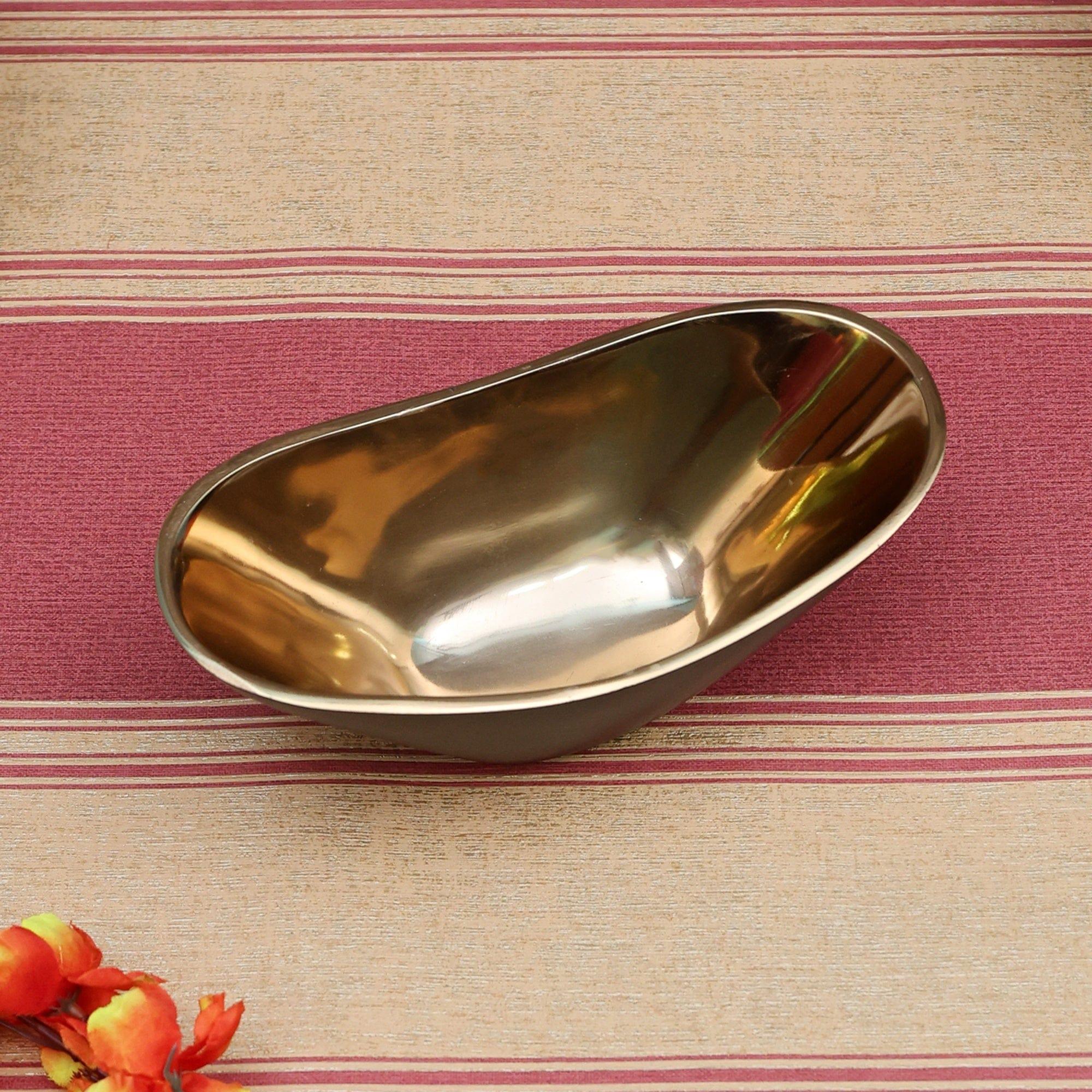 Opulent Oval Bowl Gold - Ouch Cart